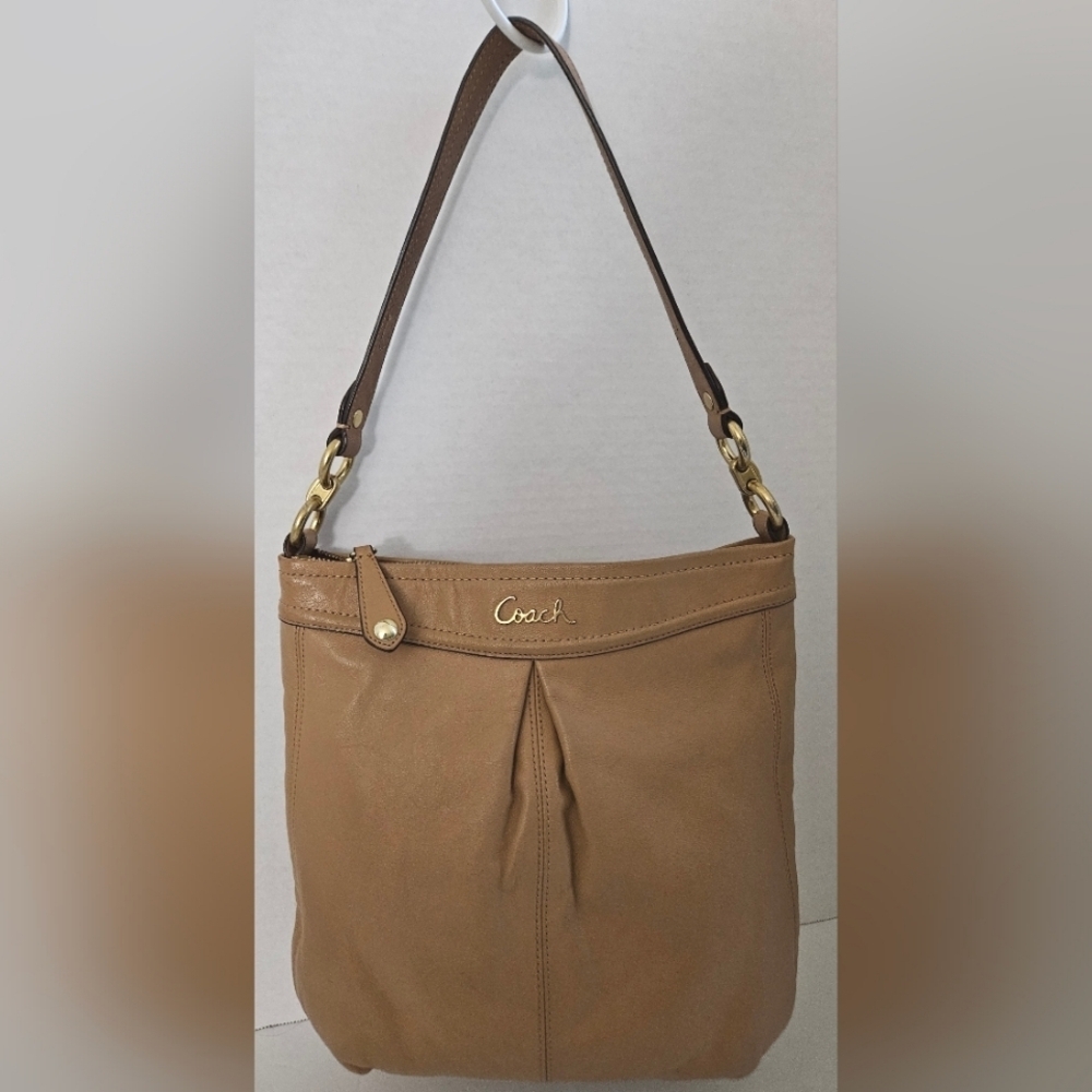COACH MADISON HIPPIE SHOULDER BAG CAMEL C1381 F20114 - Picture 3 of 10